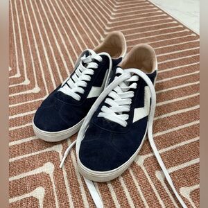 Stuart Weitzman Navy and White Daryl Women's Sneakers